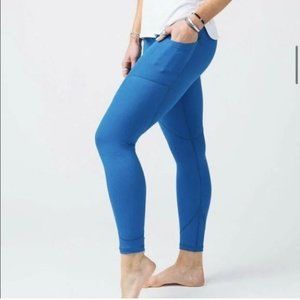 ZYIA Active NWOT LIGHT N Tight Pocket Leggings Royal Blue Sz 8-10